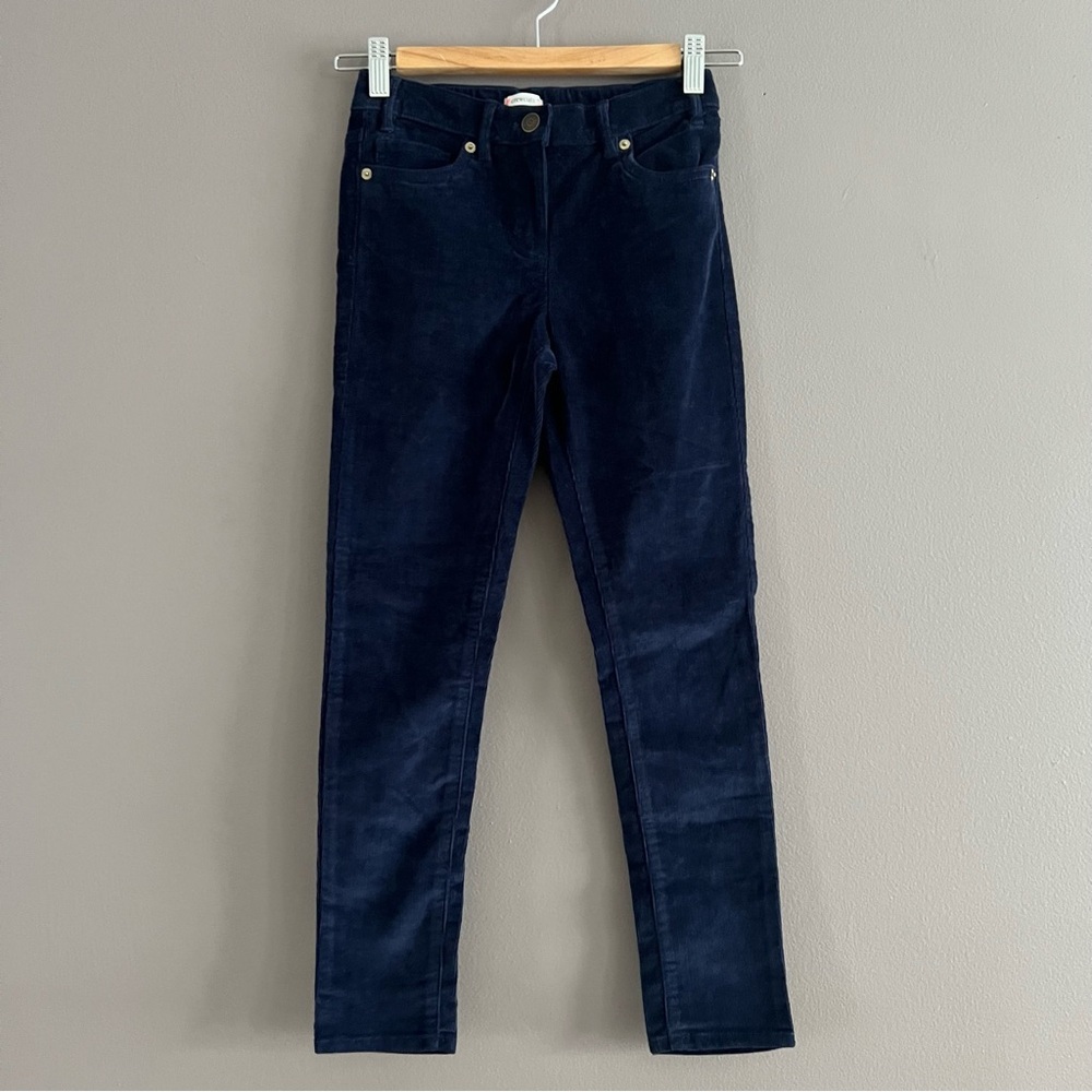 J Crew Crewcuts Girls Size 10 Navy Blue Stretch Corduroy Pants Jeans